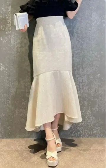 eimy istoire 컬러 트위드 머메이드 스커트