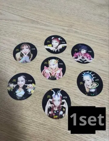 XG 맥도날드 한정판 스티커 1세트