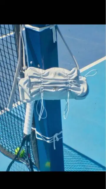 뤼아유인 개더 숄더백 베이지