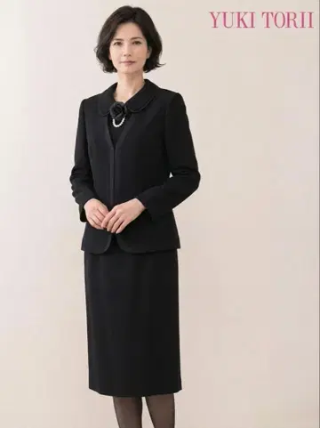 유키토리이 상복 예복 블랙 포멀 7호 새상품급 긴자 미츠코시 구매