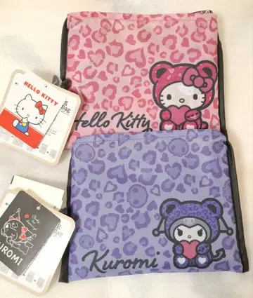 아베일 헬로키티 쿠로미 에코백 2종 세트