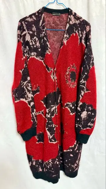 LAD MUSICIAN 19AW 모헤어 롱 가디건 꽃무늬