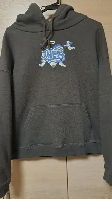 9090 레이크레 텟짱 x 9090 콜라보 풀오버 후드티