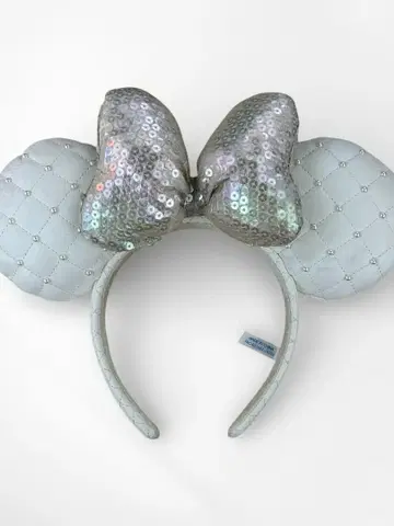 디즈니 미니 귀 머리띠 실버
