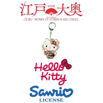 새상품 산리오 캐릭터즈 키티 에도 대오쿠전 콜라보 아크릴 키링