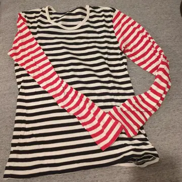 꼼 데 가르송 별주 Marimekko 긴팔 T셔츠 S