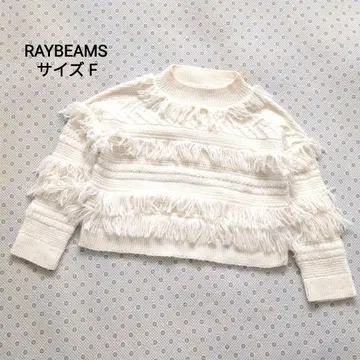 [새상품급] 레이빔즈 화이트 티어드 니트 F