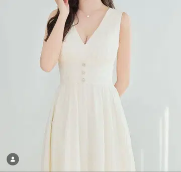 jewels 레이스 미디엄 드레스 슬리브리스