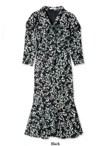 SNIDEL Sustaina 보타이 바리에 원피스