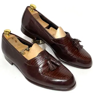 LUCIANO SOPRANI 태슬 로퍼 브라운 US8.5 가죽 신발