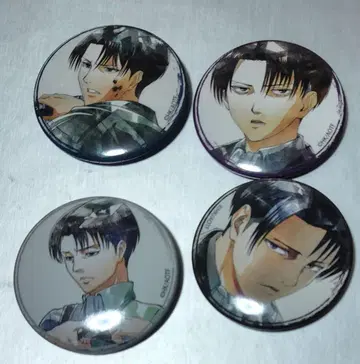 진격의 거인 캐릭터 배지 컬렉션 리바이 캔뱃지 4점