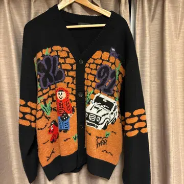 XLARGE 아트 워크 가디건