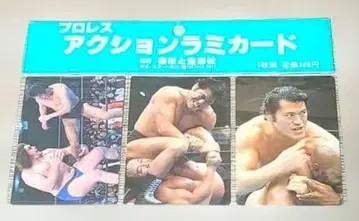 도시와생활사 프로레슬링 액션 라미네이티드 카드 안토니오 이노키 미개봉품