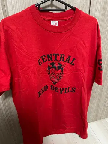 JERZEES CENTRAL RED DEVILS 티셔츠 L 사이즈