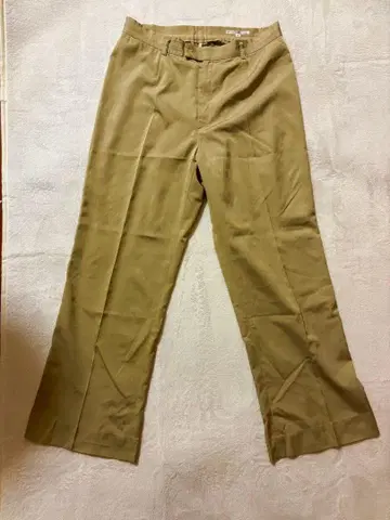 23구 실크 턱 팬츠 슬랙스 베이지 빅 사이즈 46