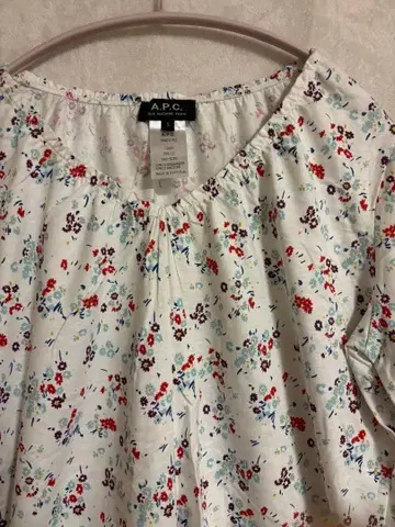 A.P.C. 아페쎄 꽃무늬 튜닉 코튼 100% 사이즈 S