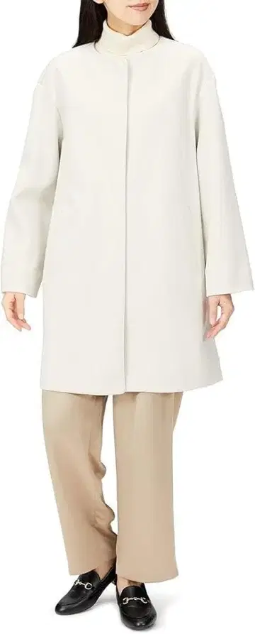 A/C DESIGN 노카라 코트 11호 L 베이지 여성용