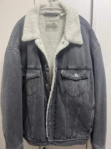 silverTab 보아 카라 부착 데님 자켓 M 사이즈