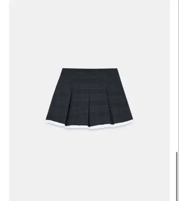 ZARA 프릴 체크 플리츠 체크 무늬 박스 플리츠 스코트