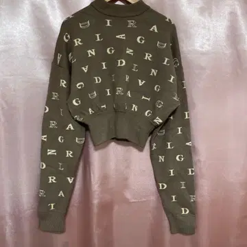 Darich 브라운 크롭 니트 스웨터