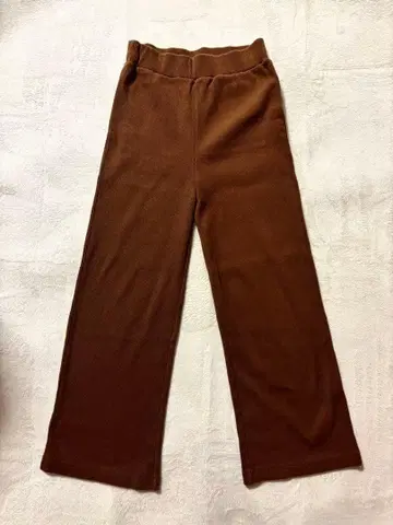 G.V.G.V 리브 니트 팬츠 허리밴딩 일본제 브라운 사이즈 XS