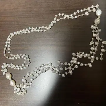 담수 진주 다층 목걸이