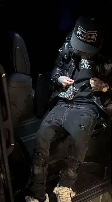 mnml 데미지 스키니 팬츠 사이즈 29