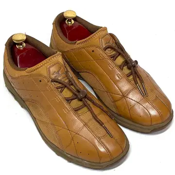 MIZUNO 미즈노 프리워크이오 24.5EEEE 라이트 브라운 가죽 신발