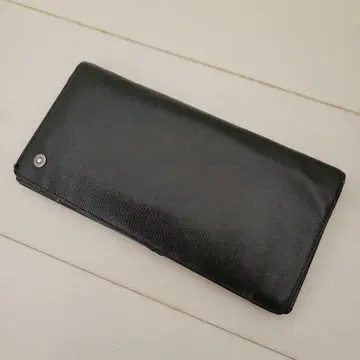 몽블랑 블랙 가죽 장지갑