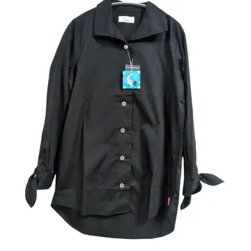 새상품 Kikki 셔츠 튜닉 블랙