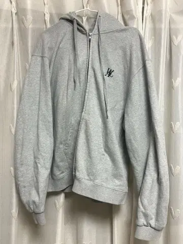 WOOALONG Signature 후드 집업 그레이 L 사이즈