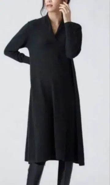 23구 마르세라이즈드 울 캐시미어 니트 원피스 XL 빅 사이즈