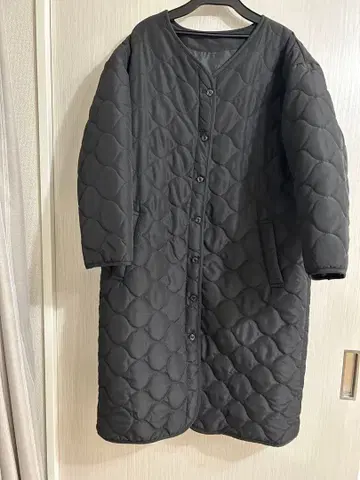 여성용 퀼팅 자켓 퀼팅 코트 블랙 M 사이즈 경량