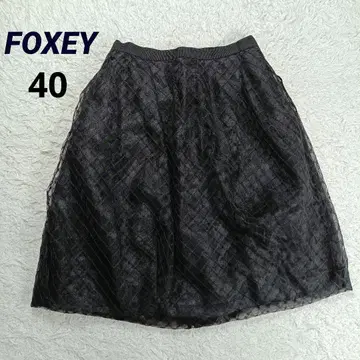 새상품급 폭시 Baloon Check 샤샤 스커트 40 최근 모델