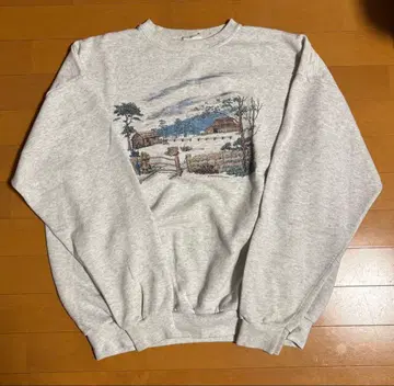 빈티지 그레이 스웨트