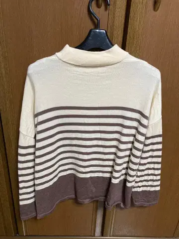 오르치발 orcival 보더 니트 브라운과 아이보리 사이즈 1