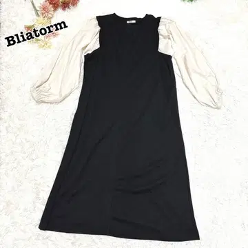 s.1758 [브리스톰] 긴팔 도킹 롱 원피스 M 사이즈