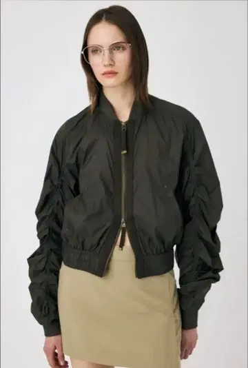 MOUSSY [프론트 지퍼 기능 블루종]