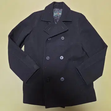 인기 EAST BOY 피 코트 블랙 9호 울 90%