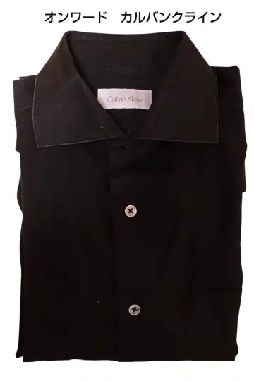 캘빈클라인 블랙 드레스 셔츠 면 100% M 사이즈