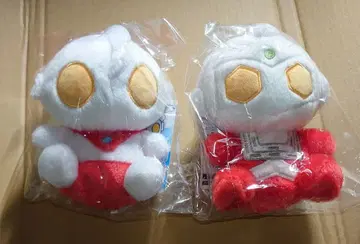 울트라맨 울트라세븐 폭신폭신 앉은 봉제 인형 2체 세트