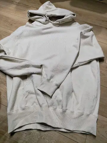 LE 화이트 사이즈 후드티 면100