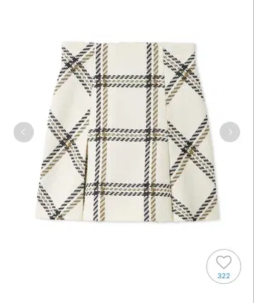 스나이델 Sustainable 로빙 체크 미니 스커트