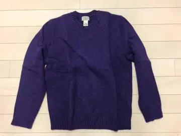 [새상품] L.L.Bean 퍼플 크루넥 스웨터 M