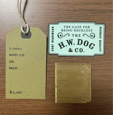 레어 THE H.W. DOG&CO. 머니클립 브라스