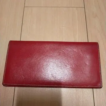 FARO 파로 장지갑 가죽 빨간색