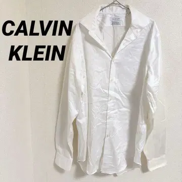 CALVIN KLEIN 화이트 셔츠 16 (34/35) 오버 사이즈