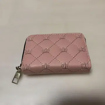 핑크 퀼팅 카드 케이스