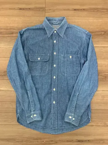 케네스 필드 샴브레이 셔츠 남성용 M 케네스 필드