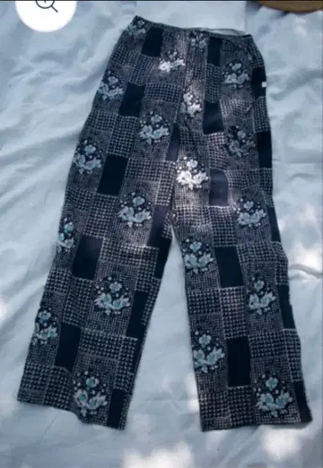 미사용 ] 완판템 Pur 블록 프린트 팬츠 이케다 이즈미